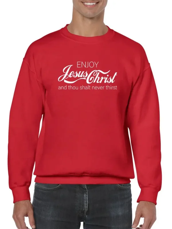 Enjoy Jesus Christ Quote Sweatshirt Men's -GoatDeals Designs