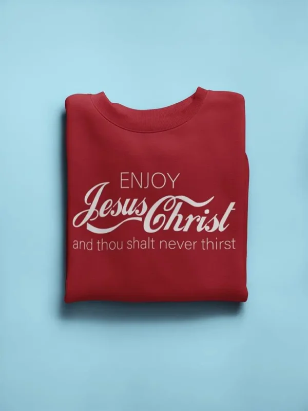 Enjoy Jesus Christ Quote Sweatshirt Men's -GoatDeals Designs - Image 3