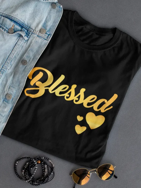 Blessed Golden Women's T-Shirt - Image 3