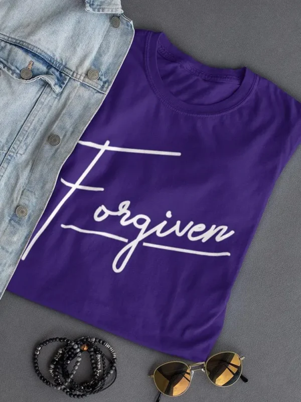 Forgiven T-shirt -SmartPrintsInk Designs - Image 3