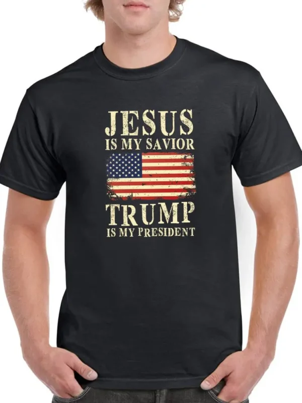 Jesus Is My Savior Design Men's T-shirt - Image 2