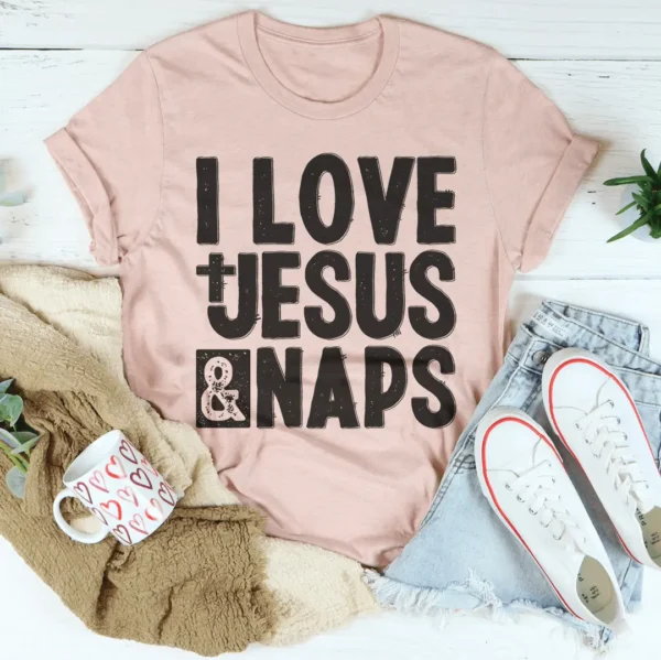I Love Jesus & Naps T-Shirt - Image 2