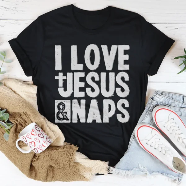 I Love Jesus & Naps T-Shirt - Image 3